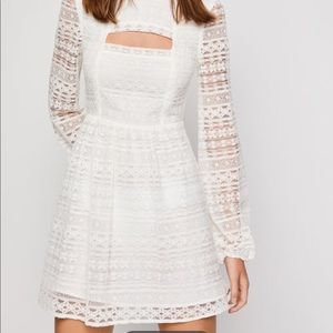 White lace bcbg dress